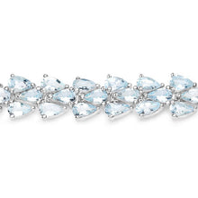 Load image into Gallery viewer, 14.11 Carat Genuine Aquamarine .925 Sterling Silver Bracelet