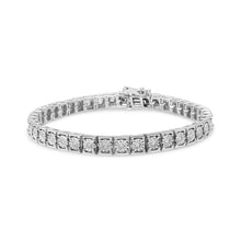 Load image into Gallery viewer, .925 Sterling Silver 1/4 Cttw Diamond Link Bracelet (I-J Color, I2-I3 Clarity) - Size 7.25"