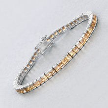 Load image into Gallery viewer, 8.25 Carat Genuine Citrine .925 Sterling Silver Bracelet