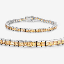 Load image into Gallery viewer, 8.25 Carat Genuine Citrine .925 Sterling Silver Bracelet