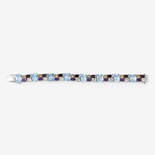 Load image into Gallery viewer, 51.36 Carat Genuine Multi Stones .925 Sterling Silver Bracelet