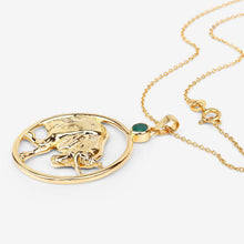 Load image into Gallery viewer, 0.23 Carat Genuine Emerald .925 Sterling Silver Pendant