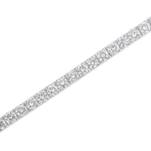 Load image into Gallery viewer, IGI Certified 5.0 Cttw Cut Diamond 14K White Gold Classic 7†Tennis Bracelet (H-I Color, I1-I2 Clarity)
