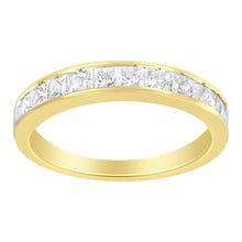 Load image into Gallery viewer, 14KT Yellow Gold Diamond Channel Band Ring (1 cttw, H-I Color, SI2-I1 Clarity)