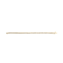 Load image into Gallery viewer, 10K Yellow Gold 4.00 Cttw Channel Set Round Diamond Tennis 7" Bracelet (J-K Color, I1-I2 Clarity)