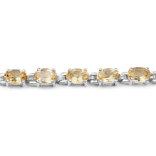 Load image into Gallery viewer, 9.03 Carat Genuine Citrine .925 Sterling Silver Bracelet