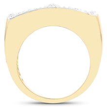 Load image into Gallery viewer, 14K Yellow Gold Plated 0.25 Carat Genuine White Diamond .925 Sterling Silver Ring