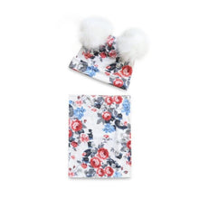 Load image into Gallery viewer, Baby Cotton Hat Autumn Winter Children Scarf Hat Sets Bowknot Ear Baby Girl Boy Warm Beanies Cap Neck Warmer Scarf Fleece Balaclava Hood Ski Mask Cold Weather Face Mask Neck Warmer Winter Nose Warmer