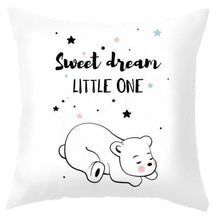 Load image into Gallery viewer, Baby Cushion Whale Print Kids Decoration Cute Rabbit Bear Eyelashes Love Decorative Bunny Pillow Case Cute Animal Little White Rabbits Pillows For Home 45x45CM