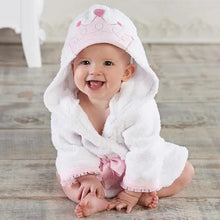 Load image into Gallery viewer, Baby Cute Mini Cartoon Bathrobes Soft Comfortable Bathrobe Warm Bath Towel For Babies Infants Beach Indoor Towel Durable Blankets