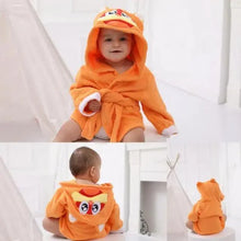 Load image into Gallery viewer, Baby Cute Mini Cartoon Bathrobes Soft Comfortable Bathrobe Warm Bath Towel For Babies Infants Beach Indoor Towel Durable Blankets