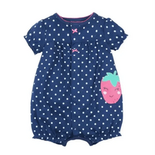 Load image into Gallery viewer, Baby Girl Clothes One-Piece Jumpsuits Baby Clothing Cotton Short Romper Infant Girl Clothes