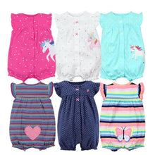 Load image into Gallery viewer, Baby Girl Clothes One-Piece Jumpsuits Baby Clothing Cotton Short Romper Infant Girl Clothes