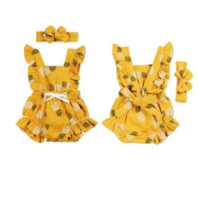 Load image into Gallery viewer, Baby Girl Ruffled Solid Color Sleeveless Backless Romper Jumpsuit Comfy Outfit Excellent Gift For Your Baby Girl