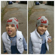 Load image into Gallery viewer, Baby Knit Cotton Cartoon Printed Baby Caps For Boys And Girls For Autumn And Winter Soft And Warm Cap