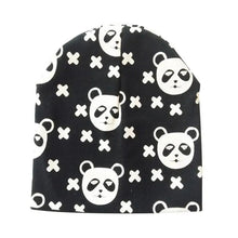 Load image into Gallery viewer, Baby Knit Cotton Cartoon Printed Baby Caps For Boys And Girls For Autumn And Winter Soft And Warm Cap