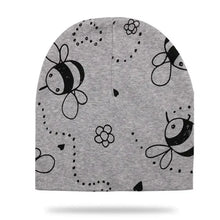 Load image into Gallery viewer, Baby Knit Cotton Cartoon Printed Baby Caps For Boys And Girls For Autumn And Winter Soft And Warm Cap