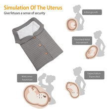 Load image into Gallery viewer, Baby Knit Swaddle Blanket Wrap with Buttons