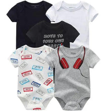 Load image into Gallery viewer, Baby Rompers Short Sleeve 100% Cotton Overalls Newborn Comfortable Clothes Super Soft Stretchable