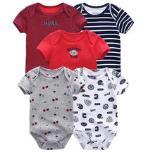 Load image into Gallery viewer, Baby Rompers Short Sleeve 100% Cotton Overalls Newborn Comfortable Clothes Super Soft Stretchable