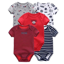 Load image into Gallery viewer, Baby Rompers Short Sleeve 100% Cotton Overalls Newborn Comfortable Clothes Super Soft Stretchable