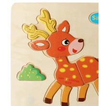 Load image into Gallery viewer, Baby Wooden Puzzle Toys for Toddlers Developing Educational Kids Toys For Children Game Cartoon Animal Gift 3 Years