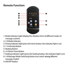 Load image into Gallery viewer, Back Massager Cushion Electric Massage Car Seat