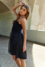Load image into Gallery viewer, Mesh Ruffle Tube Top Swing Dress For Women – Ruffle Fluttering Dress, Tube Top Dress, Swing Dress, Summer Dress, Flirty Dress
