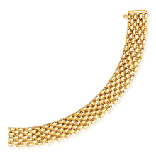 Load image into Gallery viewer, 14k Yellow Gold Flexible Panther 9.0mm Line Bracelet