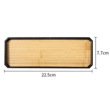 Load image into Gallery viewer, Bamboo Bathroom Accessories Set Plastic Bathroom Kit Soap Dispenser Toothbrush Cup Soap Dish Toilet Brush Holder Trash Can Bathroom Accessories Toothbrush Holder Toothbrush Cup Soap Dispenser Soap Dish Toilet Brush Holder Trash Can For Home Apartment