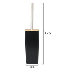Load image into Gallery viewer, Bamboo Bathroom Accessories Set Plastic Bathroom Kit Soap Dispenser Toothbrush Cup Soap Dish Toilet Brush Holder Trash Can Bathroom Accessories Toothbrush Holder Toothbrush Cup Soap Dispenser Soap Dish Toilet Brush Holder Trash Can For Home Apartment
