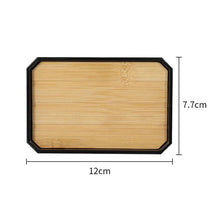 Load image into Gallery viewer, Bamboo Bathroom Accessories Set Plastic Bathroom Kit Soap Dispenser Toothbrush Cup Soap Dish Toilet Brush Holder Trash Can Bathroom Accessories Toothbrush Holder Toothbrush Cup Soap Dispenser Soap Dish Toilet Brush Holder Trash Can For Home Apartment