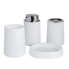 Load image into Gallery viewer, Bamboo Bathroom Accessories Set Plastic Bathroom Kit Soap Dispenser Toothbrush Cup Soap Dish Toilet Brush Holder Trash Can Bathroom Accessories Toothbrush Holder Toothbrush Cup Soap Dispenser Soap Dish Toilet Brush Holder Trash Can For Home Apartment