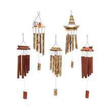 Load image into Gallery viewer, Bamboo Wind Chimes Pendant Balcony Outdoor Yard Garden Home Handmade Craft Wind Chimes With Rotating Hook Outdoor Decor Wind Chimes for Garden Patio Yard Home Antique Tubes Bell Handmade Wind Chime Wall Hanging Crafts Gift
