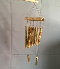 Load image into Gallery viewer, Bamboo Wind Chimes Pendant Balcony Outdoor Yard Garden Home Handmade Craft Wind Chimes With Rotating Hook Outdoor Decor Wind Chimes for Garden Patio Yard Home Antique Tubes Bell Handmade Wind Chime Wall Hanging Crafts Gift