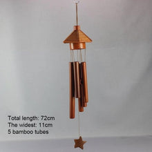 Load image into Gallery viewer, Bamboo Wind Chimes Pendant Balcony Outdoor Yard Garden Home Handmade Craft Wind Chimes With Rotating Hook Outdoor Decor Wind Chimes for Garden Patio Yard Home Antique Tubes Bell Handmade Wind Chime Wall Hanging Crafts Gift