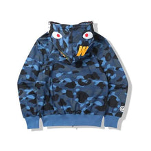 Load image into Gallery viewer, Camouflage Thin Hooded Zipper Jacket Shark Jacket