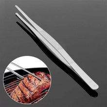 Load image into Gallery viewer, Barbecue Food Tongs Non-Slip Cooking Clip Stainless Steel Tweezers Clip Buffet Restaurant Tools Kitchen Accessories Long Stainless Steel Kitchen Tongs And BBQ Accessories Grill Tweezers for Cooking Grilling