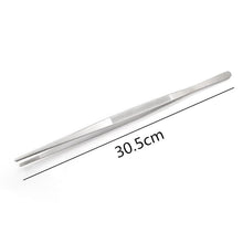 Load image into Gallery viewer, Barbecue Food Tongs Non-Slip Cooking Clip Stainless Steel Tweezers Clip Buffet Restaurant Tools Kitchen Accessories Long Stainless Steel Kitchen Tongs And BBQ Accessories Grill Tweezers for Cooking Grilling
