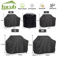 Load image into Gallery viewer, Barbeque Grill Covers Waterproof BBQ Grill Cover Compatible for UV Resistant Gas Grill Cover Barbecue Grill Cover Waterproof Universal Drawstring Grille Stove Oven Guard Protector BBQ Accessories
