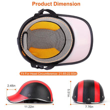Load image into Gallery viewer, Baseball Cap Anti-UV Cycling Motorcycle Hat Leather Helmet