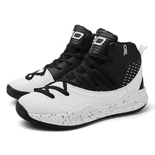 Load image into Gallery viewer, Basketball Black White Ankle Boots Mens Shoes Cushioning White Training Breathable Outdoor High Quality Sports Mens Sneakers Non Slip Outdoor Sneakers Cushioning Workout Sport Design