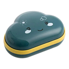 Load image into Gallery viewer, Bathroom Soap Dish Box Cute Cartoon Clouds Soap Holder Home Shower Travel Container Soap Tray Drainer Box Bathroom Accessories Soap Dish with Drain Soap Holder Soap Saver Easy Cleaning Dry Stop Soap