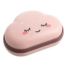 Load image into Gallery viewer, Bathroom Soap Dish Box Cute Cartoon Clouds Soap Holder Home Shower Travel Container Soap Tray Drainer Box Bathroom Accessories Soap Dish with Drain Soap Holder Soap Saver Easy Cleaning Dry Stop Soap