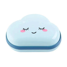 Load image into Gallery viewer, Bathroom Soap Dish Box Cute Cartoon Clouds Soap Holder Home Shower Travel Container Soap Tray Drainer Box Bathroom Accessories Soap Dish with Drain Soap Holder Soap Saver Easy Cleaning Dry Stop Soap