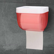 Load image into Gallery viewer, Bathroom Toilet Paper Holder Punch-free Waterproof Storage Box Toilet Paper Storage Rack Paper Towel Kitchen Storage Accessories Waterproof Toilet Paper Holder Wall Mounted Punch Free Paper Dispenser Transparent Storage Box Bathroom Kitchen Supply