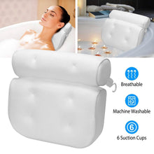 Load image into Gallery viewer, Bathtub Pillow Suction Cup Bath Pillow Air Mesh