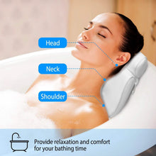 Load image into Gallery viewer, Bathtub Pillow Suction Cup Bath Pillow Air Mesh