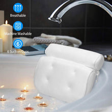 Load image into Gallery viewer, Bathtub Pillow Suction Cup Bath Pillow Air Mesh