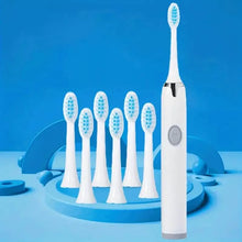 Load image into Gallery viewer, Battery Operated Toothbrush Kit with 6 Soft Bristles
